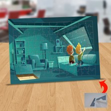 Asilmeydan Gökyüzünü Izleyen Çocuklar 99 Parça Puzzle Yapboz TABLO-14412527