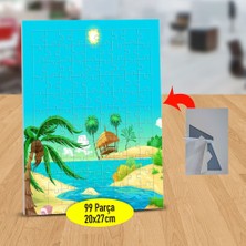 Asilmeydan Tatil Adası Deniz ve Kum 99 Parça Puzzle Yapboz TABLO-1196-472