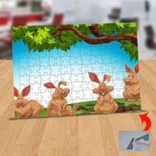 Asilmeydan Ağaç Altında Tavşanlar 99 Parça Puzzle Yapboz TABLO-1308-19179