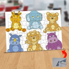 Asilmeydan Sevimli Bakışlı Hayvanlar 99 Parça Puzzle Yapboz TABLO-1044-2