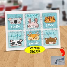 Asilmeydan Konuşan Sevimli Hayvanlar 99 Parça Puzzle Yapboz TABLO-47655444