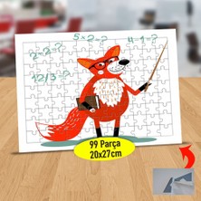 Asilmeydan Öğretici Kızıl Tilki 99 Parça Puzzle Yapboz TABLO-1284-3376