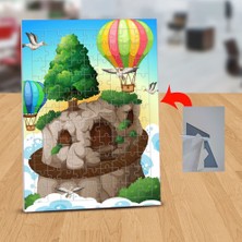 Asilmeydan Gökyüzündeki Yaşam Balonlar 99 Parça Puzzle Yapboz TABLO-1311131