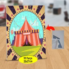 Asilmeydan Çimenlerin Üstünde Sirk Çadırı 99 Parça Puzzle Yapboz TABLO-7052