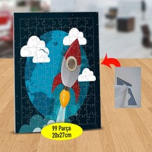 Asilmeydan Uzaya Fırlatılan Roket 99 Parça Puzzle Yapboz TABLO-2147507761