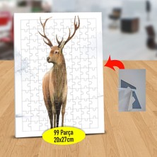 Asilmeydan Yalnız Sevimli Geyik 99 Parça Puzzle Yapboz TABLO-53876-56346
