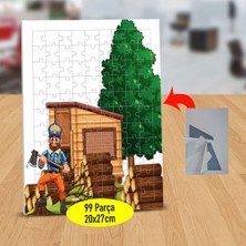 Asilmeydan Ormanda Oduncu Adam 99 Parça Puzzle Yapboz TABLO-1308-24845