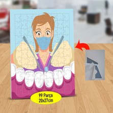 Asilmeydan Kadın Diş Doktoru 99 Parça Puzzle Yapboz Tablo-23-2148118987