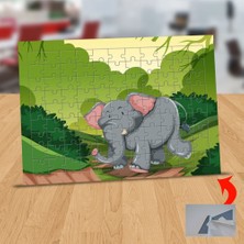 Asilmeydan Ormanda Yürüyen Fil 99 Parça Puzzle Yapboz TABLO-1308-23295