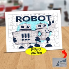 Asilmeydan Selam Veren Yapay Zeka Robot 99 Parça Puzzle Yapboz TABLO-5185