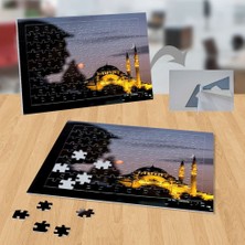 Asilmeydan Akşam Cami Görüntüsü-Insan Silüeti 99 Parça Puzzle YAPBOZ-P082