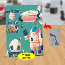 Asilmeydan Astronot ve Uzay Mekiği 99 Parça Puzzle Yapboz TABLO-1441-1655