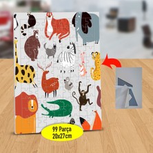 Asilmeydan Farklı Tür Hayvanlar 99 Parça Puzzle Yapboz TABLO-53876-64047