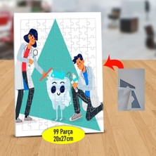 Asilmeydan Diş Temizleyen Diş Doktorları 99 Parça Puzzle Yapboz TABLO-27632