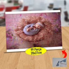 Asilmeydan Sepette Uyuyan Güzel Bebek 99 Parça Puzzle Yapboz TABLO-83537789