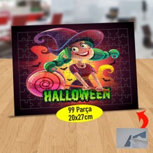 Asilmeydan Hallowen Kutlayan Cadı 99 Parça Puzzle Yapboz TABLO-23147907378