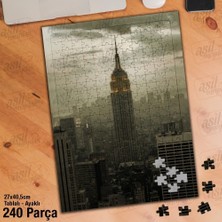 Asilmeydan Asil Hobi Kule - Yüksek Binalar - Manzara - Şehir Yapboz - Ayak Destekli Çerçeveli 240 Parça Puzzle