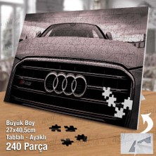 Asilmeydan Asil Hobi Audi- S Q5 -Spor Lüks Araba -Logo -Amblem Yapboz -Ayak Destekli Çerçeveli 240 Parça Puzzle