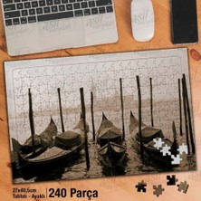 Asilmeydan Asil Hobi Deniz - Kayık - Sis - Doğa - Manzara Yapboz-Ayak Destekli Çerçeveli 240 Parça Puzzle