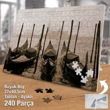 Asilmeydan Asil Hobi Deniz - Kayık - Sis - Doğa - Manzara Yapboz-Ayak Destekli Çerçeveli 240 Parça Puzzle