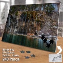 Asilmeydan Asil Hobi Şelale - Irmak - Ağaçlar Yapboz - Ayak Destekli Çerçeveli 240 Parça Puzzle