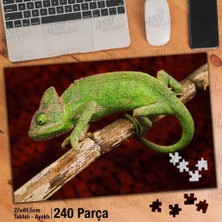 Asilmeydan Asil Hobi Bukalemun - Vahşi Yaşam - Doğa - Hayvan Yapboz -Ayak Destekli Çerçeveli 240 Parça Puzzle