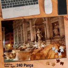 Asilmeydan Asil Hobi Roma -Iyalya -Anıt -Heykel -Tatil -Mimari Yapboz -Ayak Destekli Çerçeveli 240 Parça Puzzle