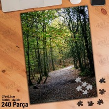 Asilmeydan Asil Hobi Orman Yolu - Ağaçlar - Doğa - Manzara Yapboz - Ayak Destekli Çerçeveli 240 Parça Puzzle