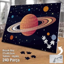 Asilmeydan Gezegenler - Bilim - Galaksi Yapboz - Ayak Destekli Çerçeveli 240 Parça Puzzle
