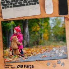 Asilmeydan Asil Hobi Sonbahar Yaprakları - Kız Çocuğu -Orman Yapboz - Ayak Destekli Çerçeveli 240 Parça Puzzle