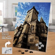 Asilmeydan Asil Hobi Prag'daki Eski Kent Meydanı - Mimari Yapboz - Ayak Destekli Çerçeveli 240 Parça Puzzle