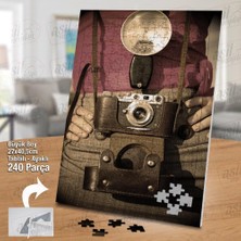 Asilmeydan Asil Hobi Fotoğraf Makinesi - Antika - Resim Yapboz - Ayak Destekli Çerçeveli 240 Parça Puzzle
