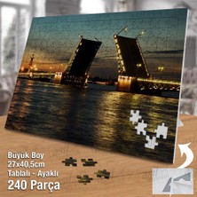 Asilmeydan Asil Hobi Beyaz Geceler. St.petersburg, Rusya -Köprü Yapboz-Ayak Destekli Çerçeveli 240 Parça Puzzle