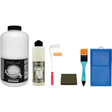 Cadence 2 lt Beyaz Akrilik Boya ve 500 ml Ultimate Kalın Sır Vernik Seti Yüksek Kapatıcılık Özelliği