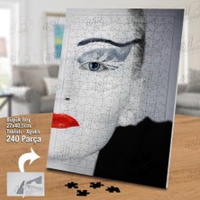 Asilmeydan Asil Hobi Model - Makyaj - Siyah Beyaz - Kadın Yapboz - Ayak Destekli Çerçeveli 240 Parça Puzzle