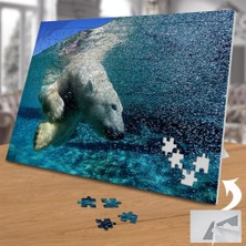 Asilmeydan Yüzen Sevimli Kutup Ayısı 240 Parça Puzzle YAPBOZ-74576