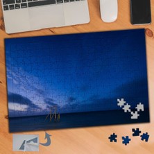Asilmeydan Akşam Üstü Mavi Gök ve Deniz 240 Parça Puzzle Yapboz TABLO-145