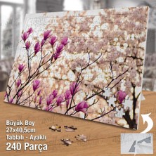 Asilmeydan Asil Hobi Magnolia Çiçeği - Bitki - Ağaç -Peyzaj Yapboz -Ayak Destekli Çerçeveli 240 Parça Puzzle