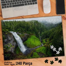Asilmeydan Asil Hobi Şelale - Dağlar - Peyzaj - Orman -Manzara Yapboz -Ayak Destekli Çerçeveli 240 Parça Puzzle