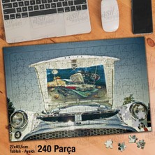 Asilmeydan Asil Hobi Antika Araba - Otomobil - Nostalji Yapboz-Ayak Destekli Çerçeveli 240 Parça Puzzle