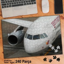 Asilmeydan Asil Hobi Uçak - Pilot - Pist - Hava Alanı - Taşıma Yapboz -Ayak Destekli Çerçeveli 240 Parça Puzzle