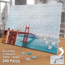 Asilmeydan Asil Hobi - San Francisco - Sisli Gate Köprüsü - Yapboz - Ayak Destekli 240 Parça Puzzle