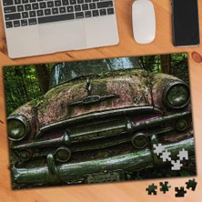 Asilmeydan Ormanda Terk Edilmiş Eski Araba 240 Parça Puzzle Yapboz -74759