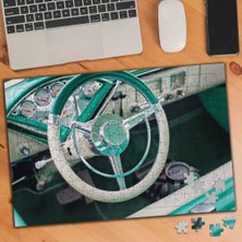 Asilmeydan Yeşil Direksiyon Araba Vintage 240 Parça Puzzle YAPBOZ-852239