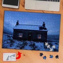 Asilmeydan Karlı Vadide Taş Ev 240 Parça Puzzle Yapboz TABLO-S364