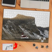 Asilmeydan Dağ, Yalnız Ev, Doğa 240 Parça Puzzle Yapboz TABLO-163