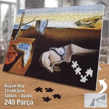 Asilmeydan Asil Hobi Salvador Dali - Eriyen Saatler Yapboz - Ayak Destekli Çerçeveli 240 Parça Puzzle