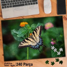 Asilmeydan Asil Hobi Butterfly -Kelebek - Yaz - Doğa -Çiçek Yapboz -Ayak Destekli Çerçeveli 240 Parça Puzzle