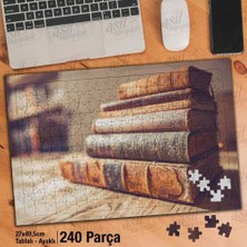 Asilmeydan Asil Hobi Eskimiş Kitaplar - Antika - Nostalji Yapboz - Ayak Destekli Çerçeveli 240 Parça Puzzle