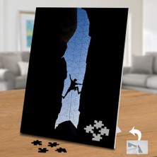 Asilmeydan Gün Batımında Dağ Tırmanışı 240 Parça Puzzle YAPBOZ-49166135